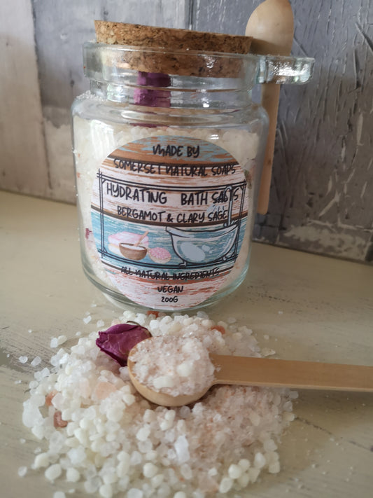Hydrating Bath Salts with Bergamot & Clary Sage