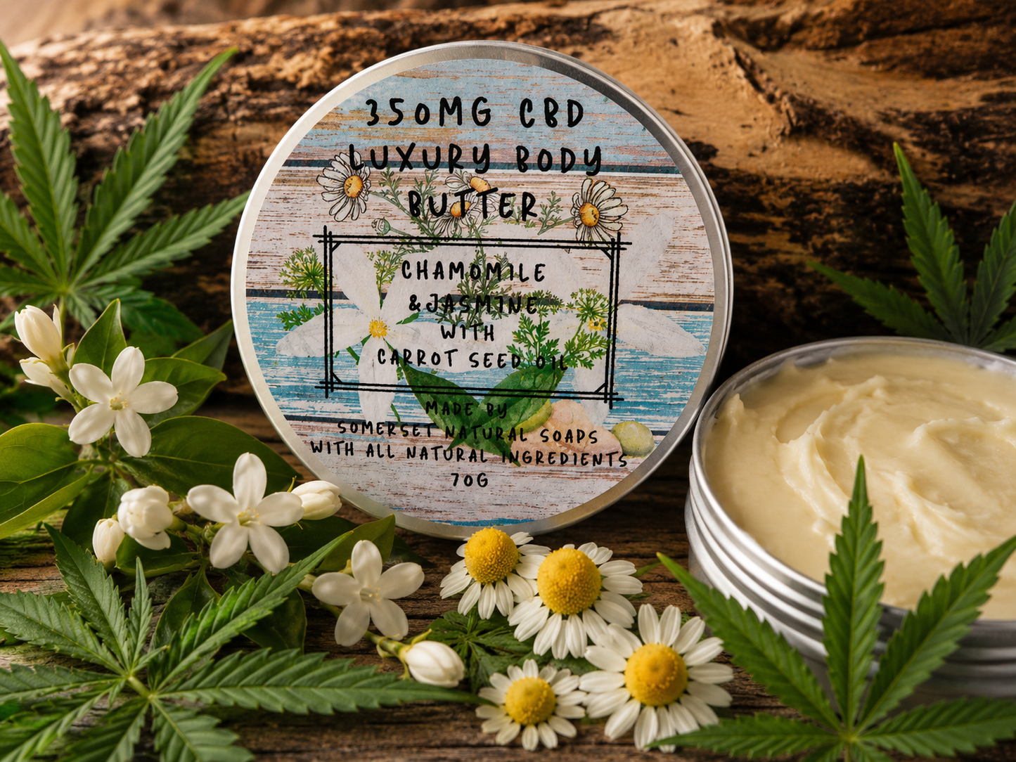 Chamomile & Jasmine Luxury CBD Body Butter