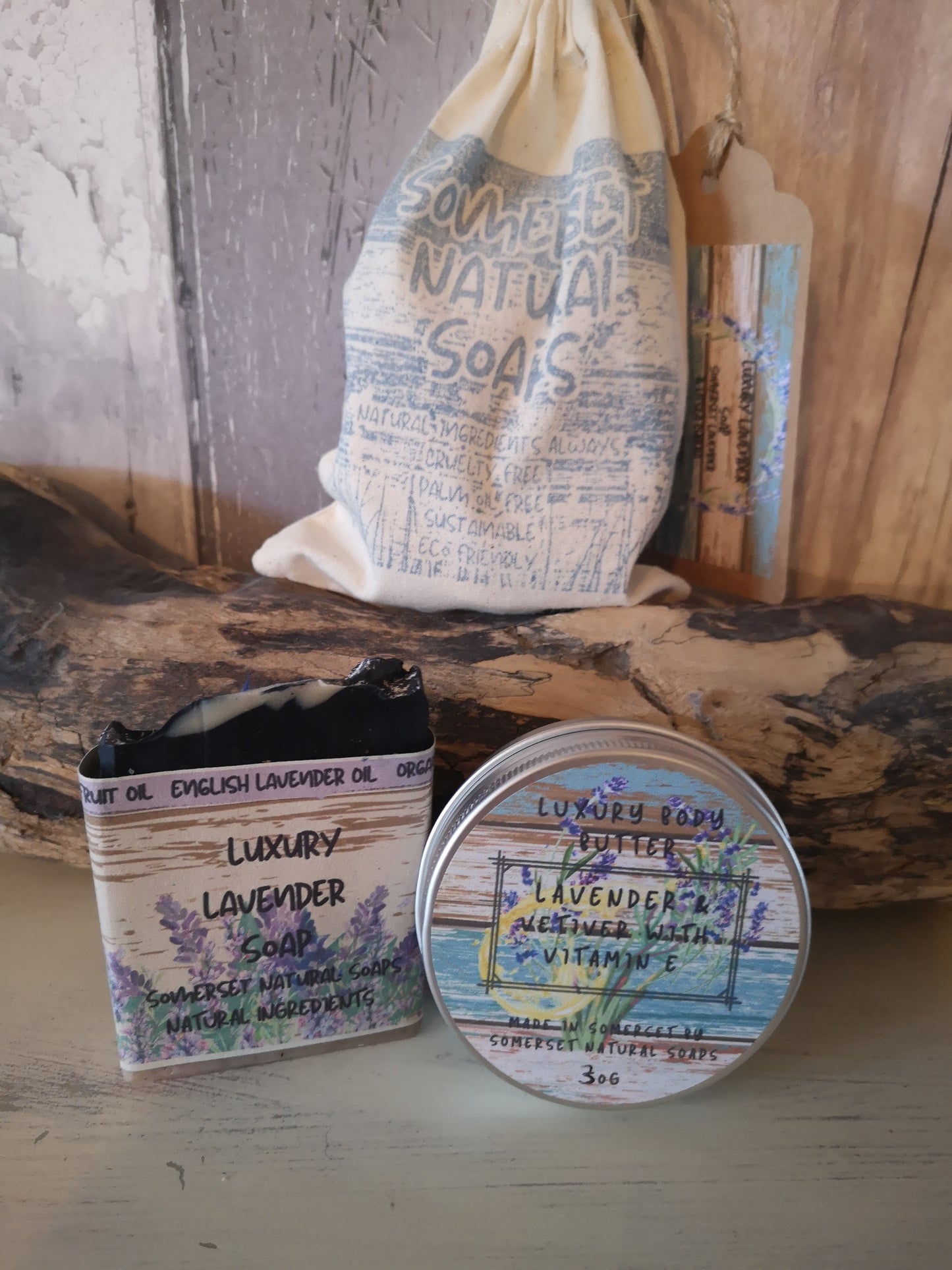 Lavender mini Soap Bar & Body Butter