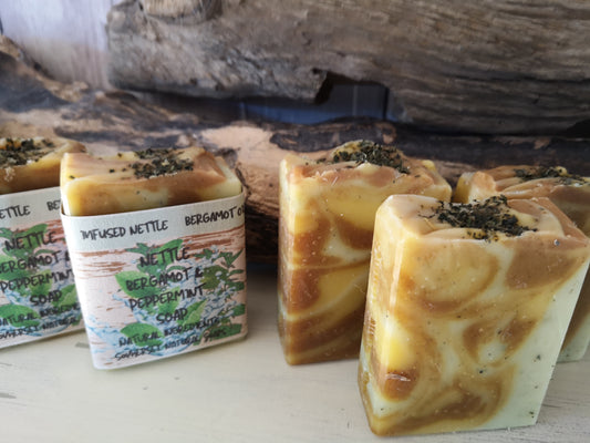 Nettle Pepermint & Bergamot Vegan Soap