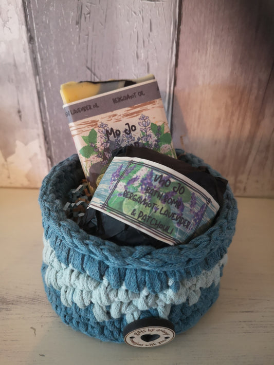 Recycled Cotton Basket Mo Jo Gift set