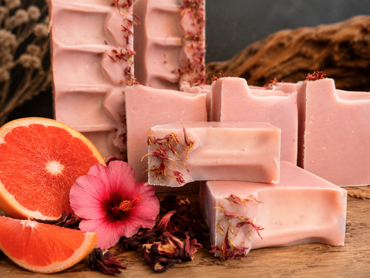 Hibiscus Pink Grapefruit Vegan Soap