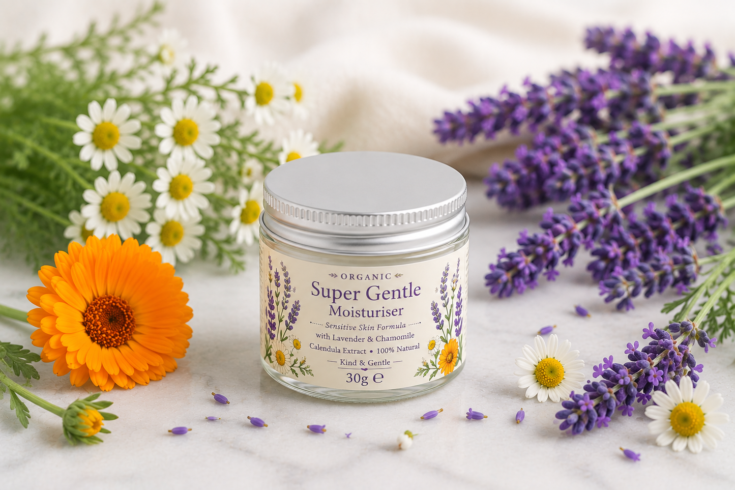 Super gentle moisturiser Lavender & Chamomile