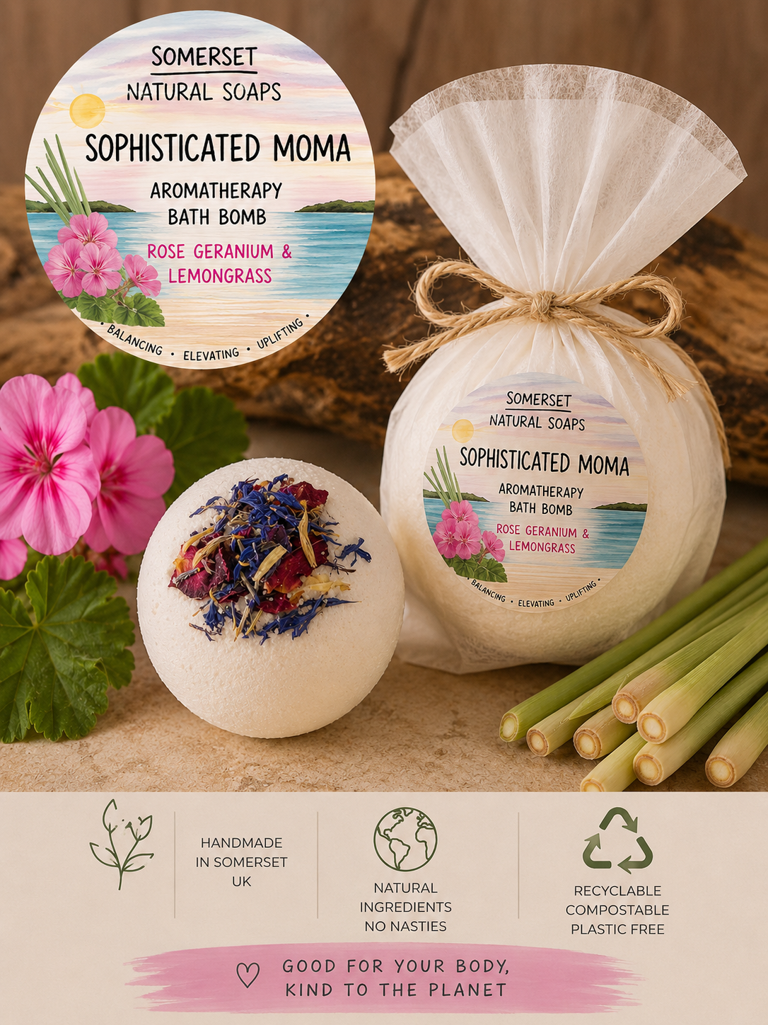 Aromatherapy Bath Bombs "Sophisticated Moma"