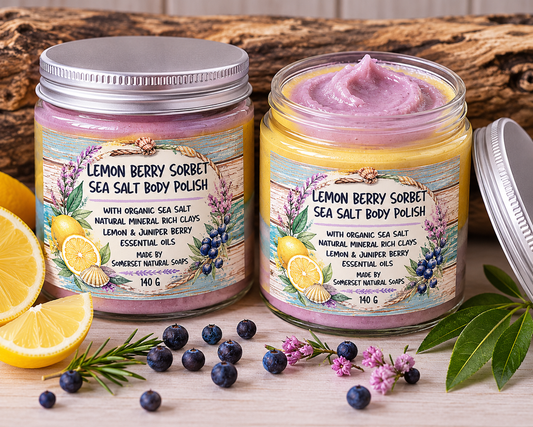 Lemon Berry Sorbet Sea Salt Body Polish