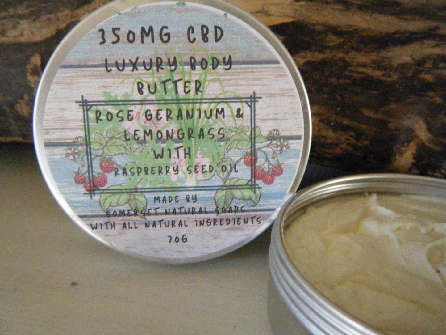 Rose Geranium & Lemongrass Luxury CBD Body Butter