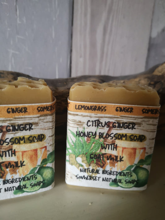 Citrus Ginger Goat Milk & Honey Soap